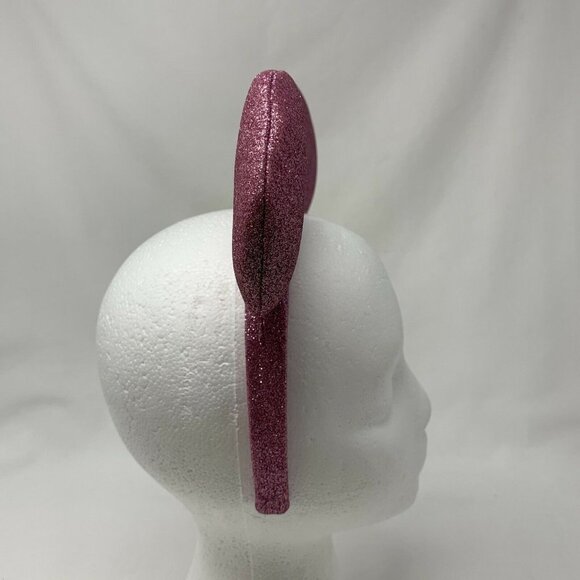 Disney Parks - Pink Glitter Minnie Mouse Headband Ears with Sparkly Gem on on to - Picture 5 of 12